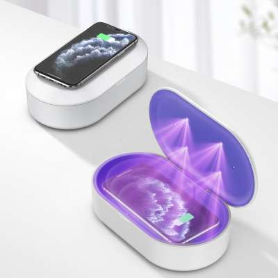 15V UVC uv ultraviolet disinfection sterilizer laptop wireless mobile phone accessories box smart fast usb charger for iphone